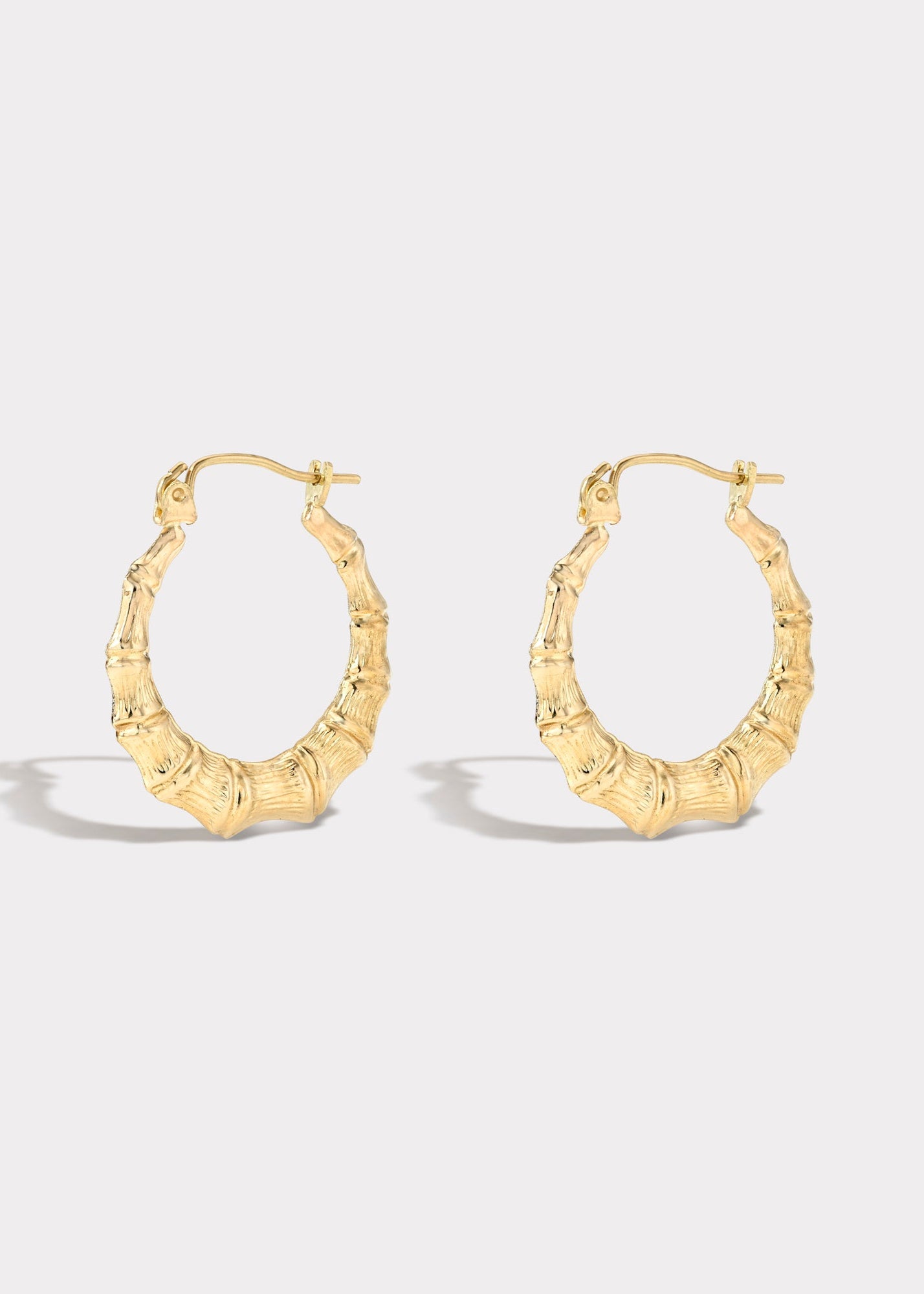 10k bamboo earrings discount