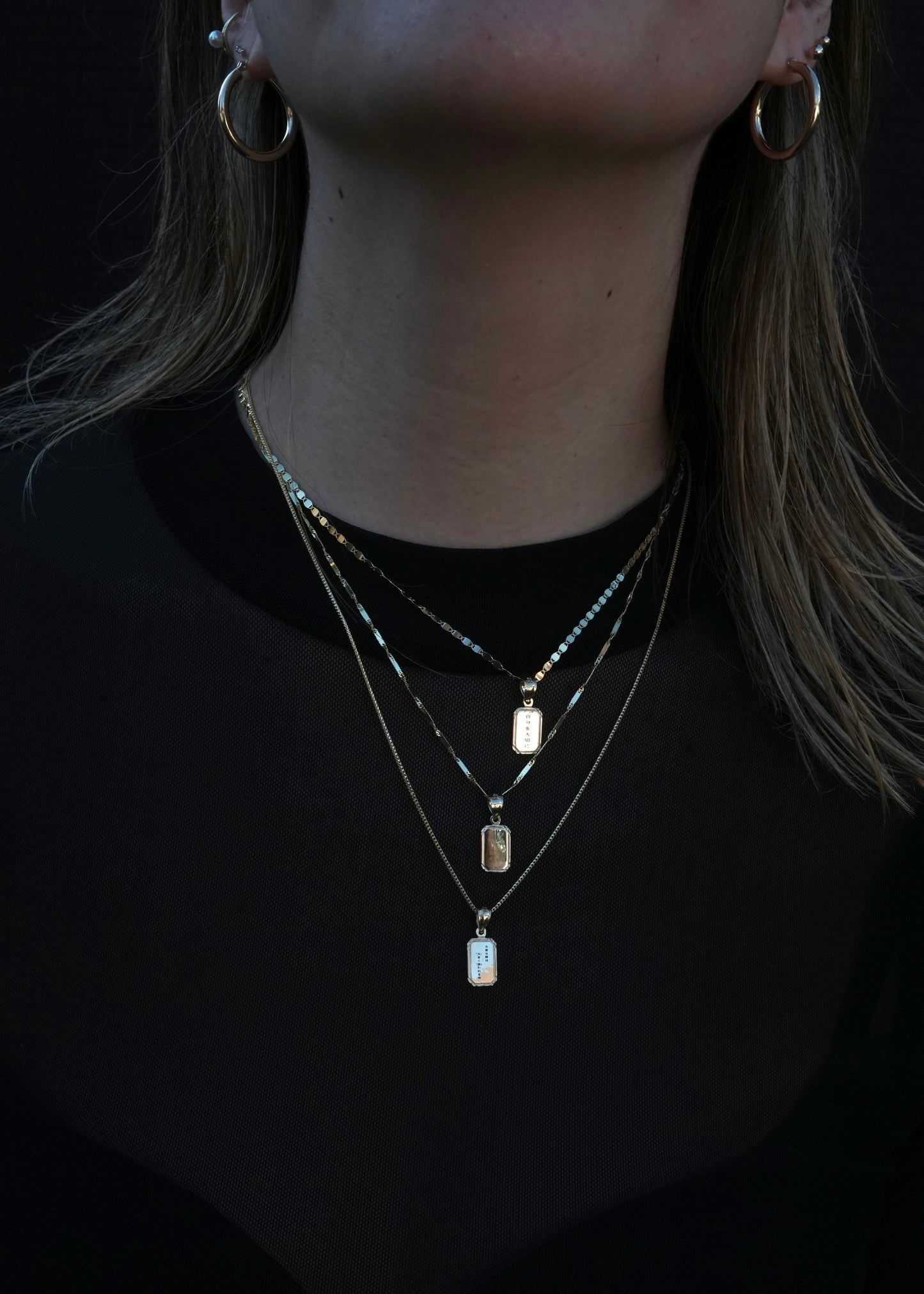 14k Gold Reflection Necklace