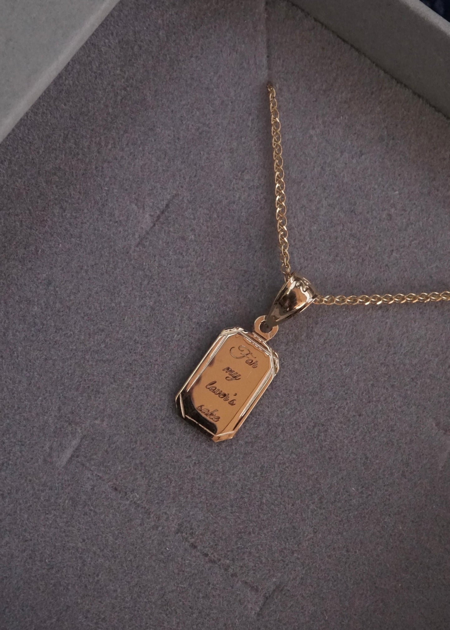 14k Gold Reflection Necklace