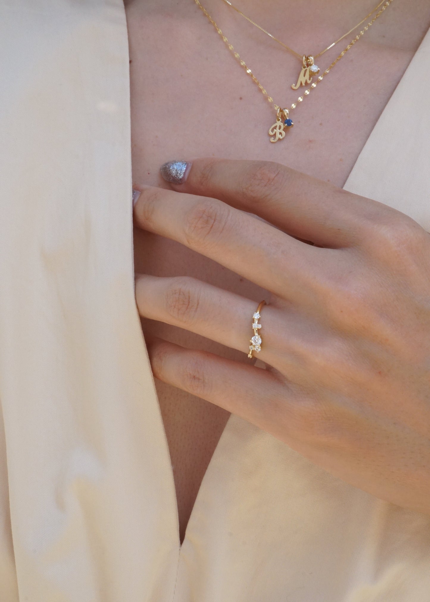 14k Gold Astra Diamond Ring