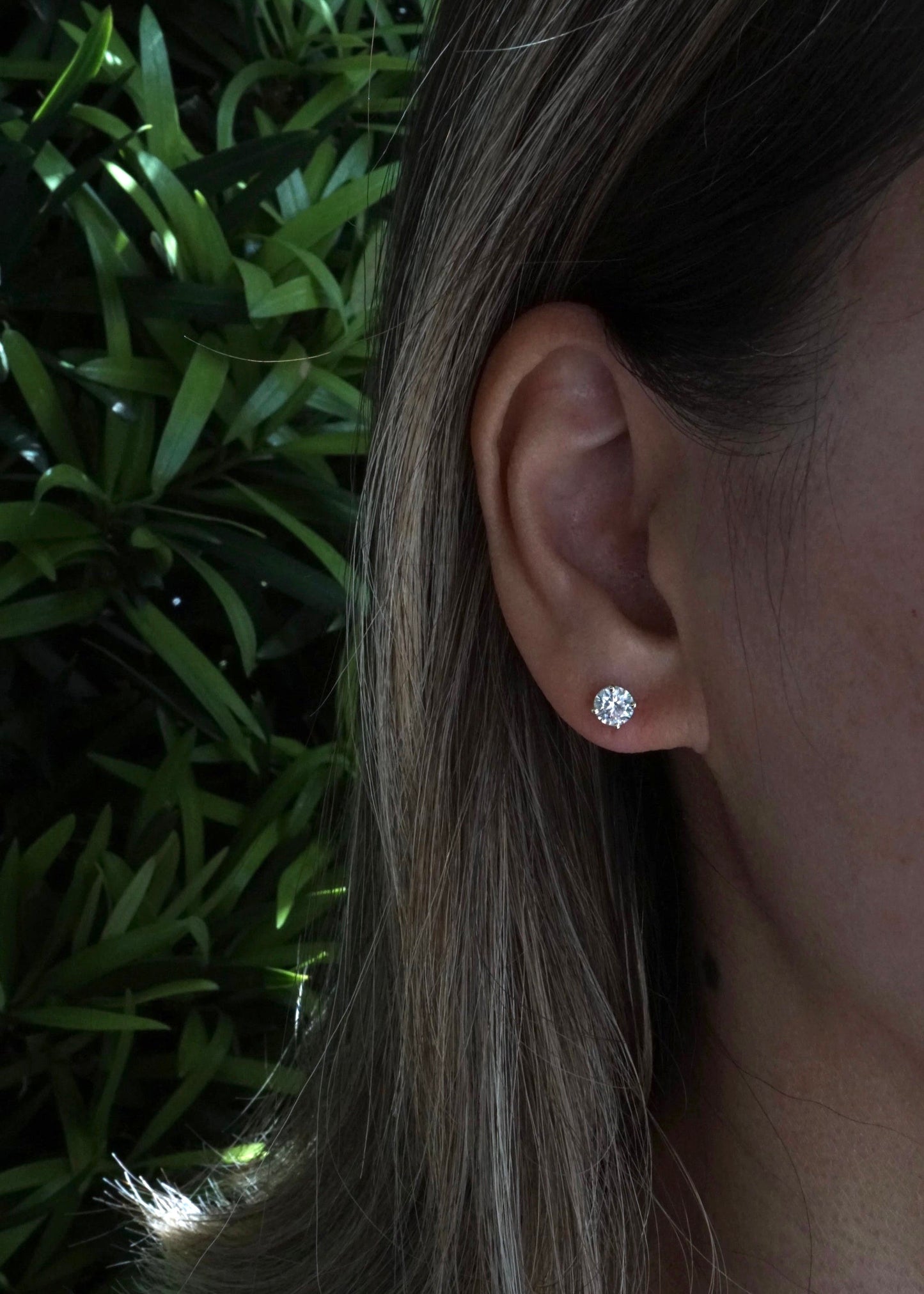 14k Gold Lab-grown Diamond Studs