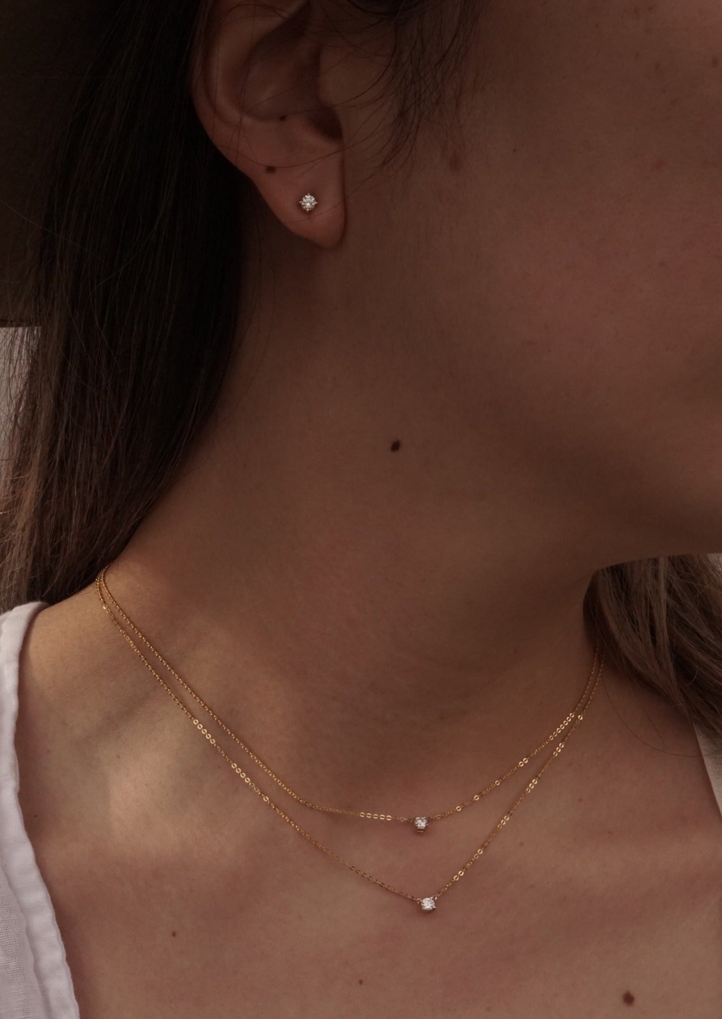 14k Gold Everyday Diamond Studs