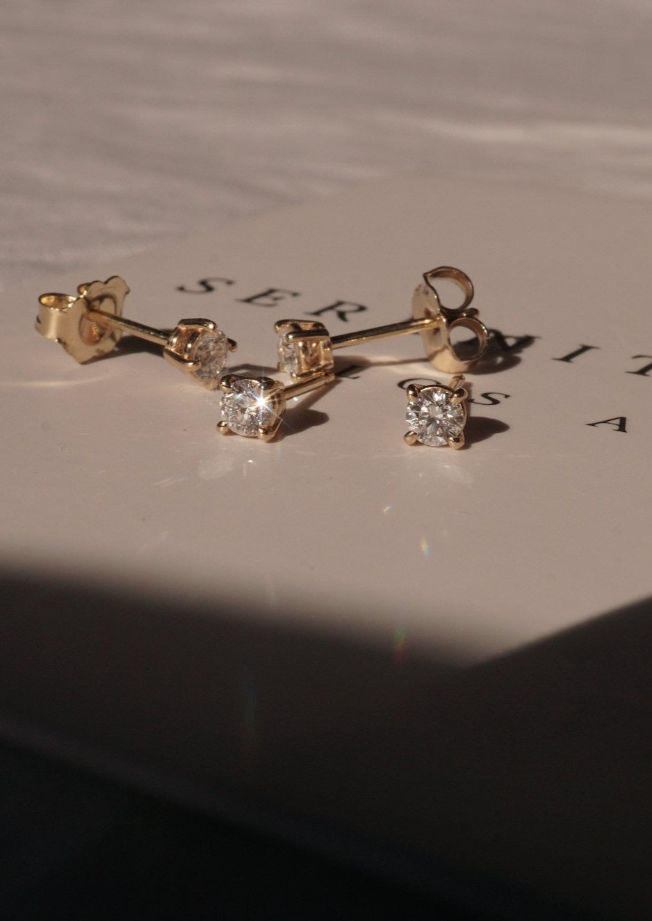 14k Gold Everyday Diamond Studs