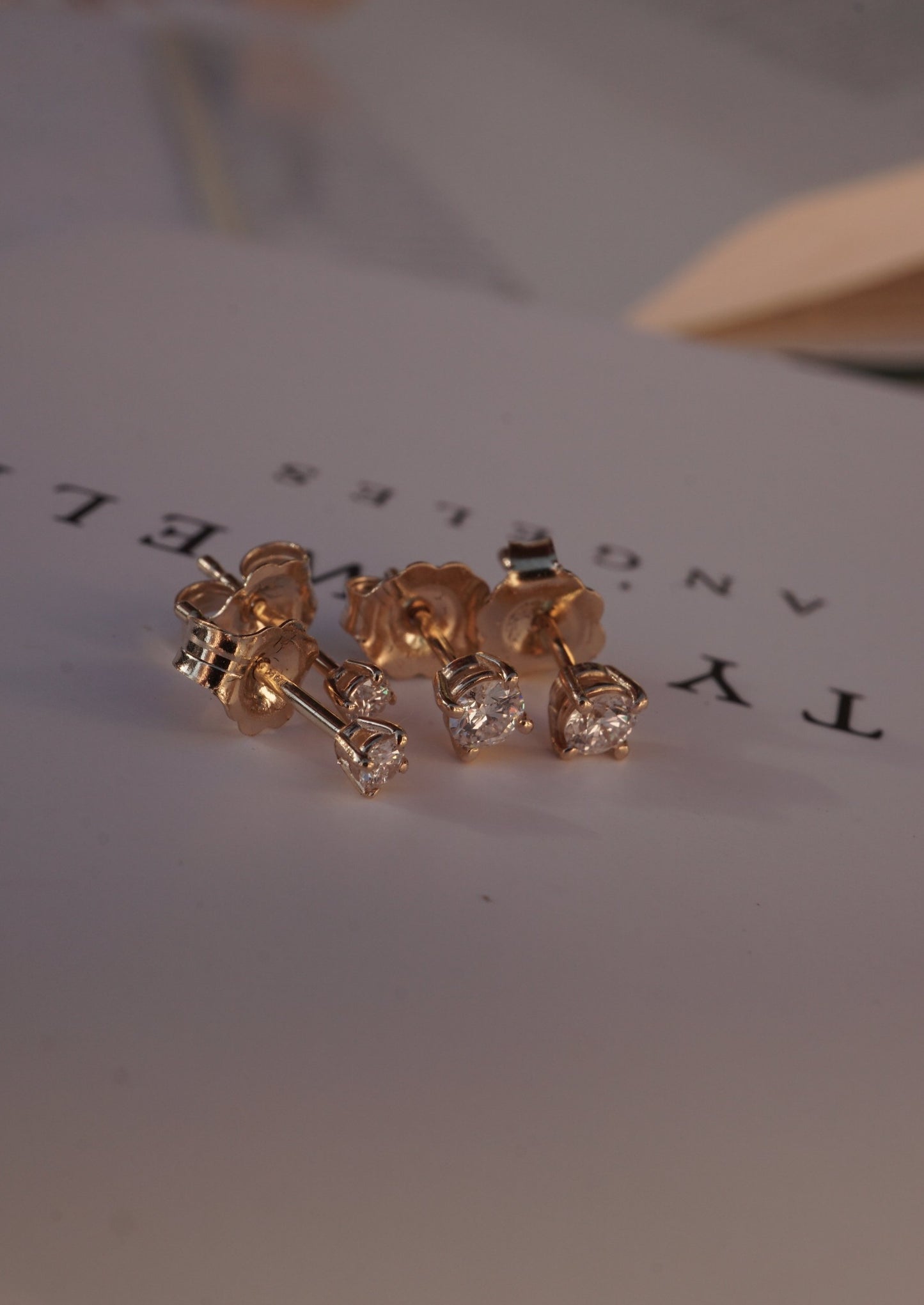 14k Gold Everyday Diamond Studs