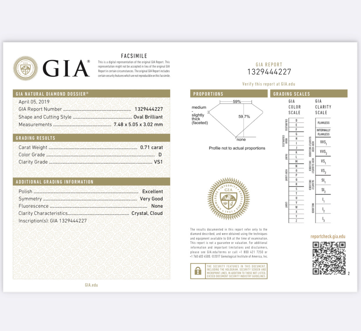 18k White Gold Oval Diamond Underhalo Engagement Ring