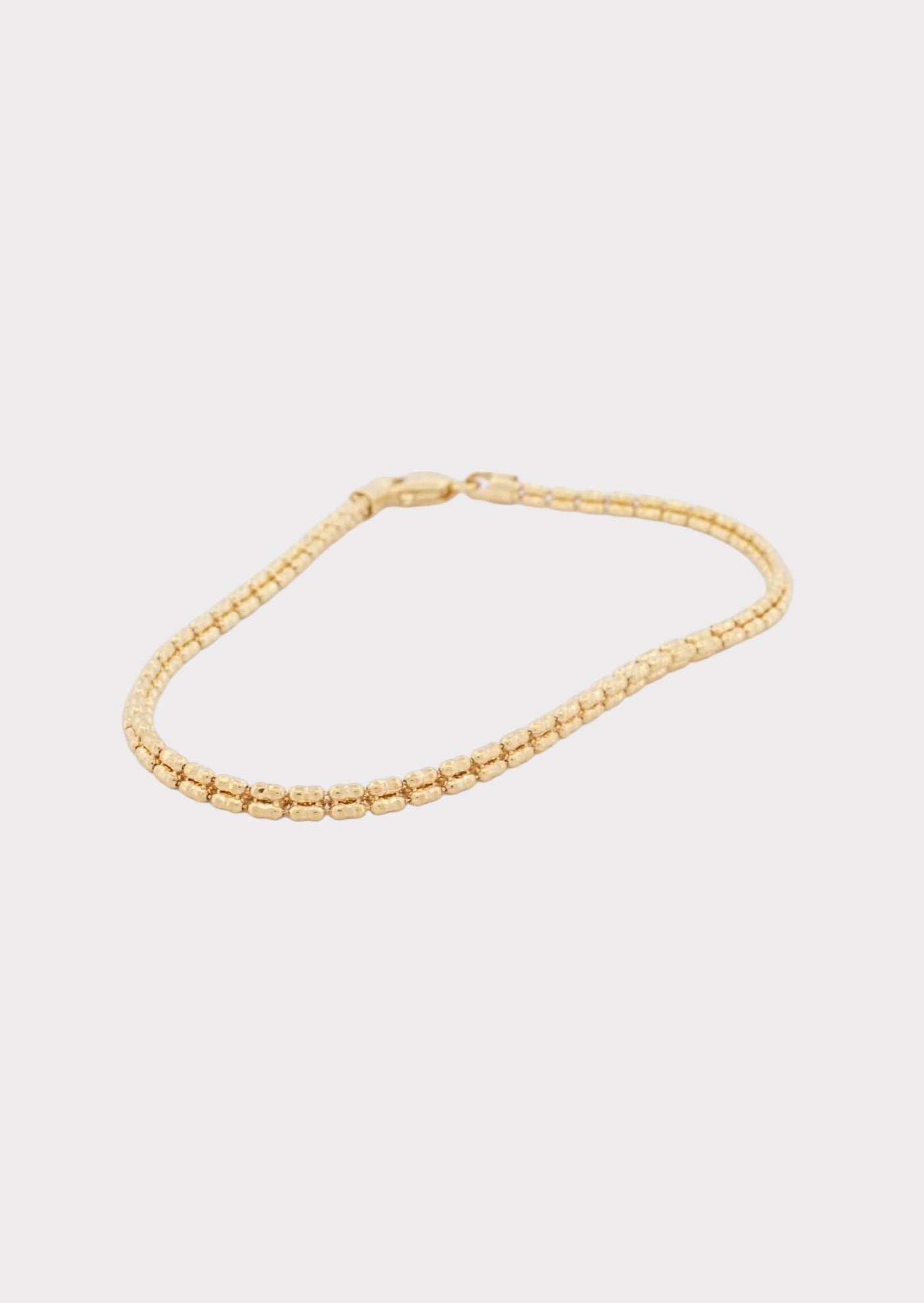 10k Solid Gold Paperclip Bracelet With Long Chain Links 10k 