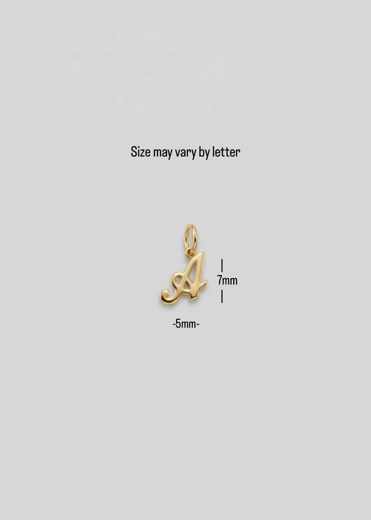 14k Gold Mini Initial Top (Charm)