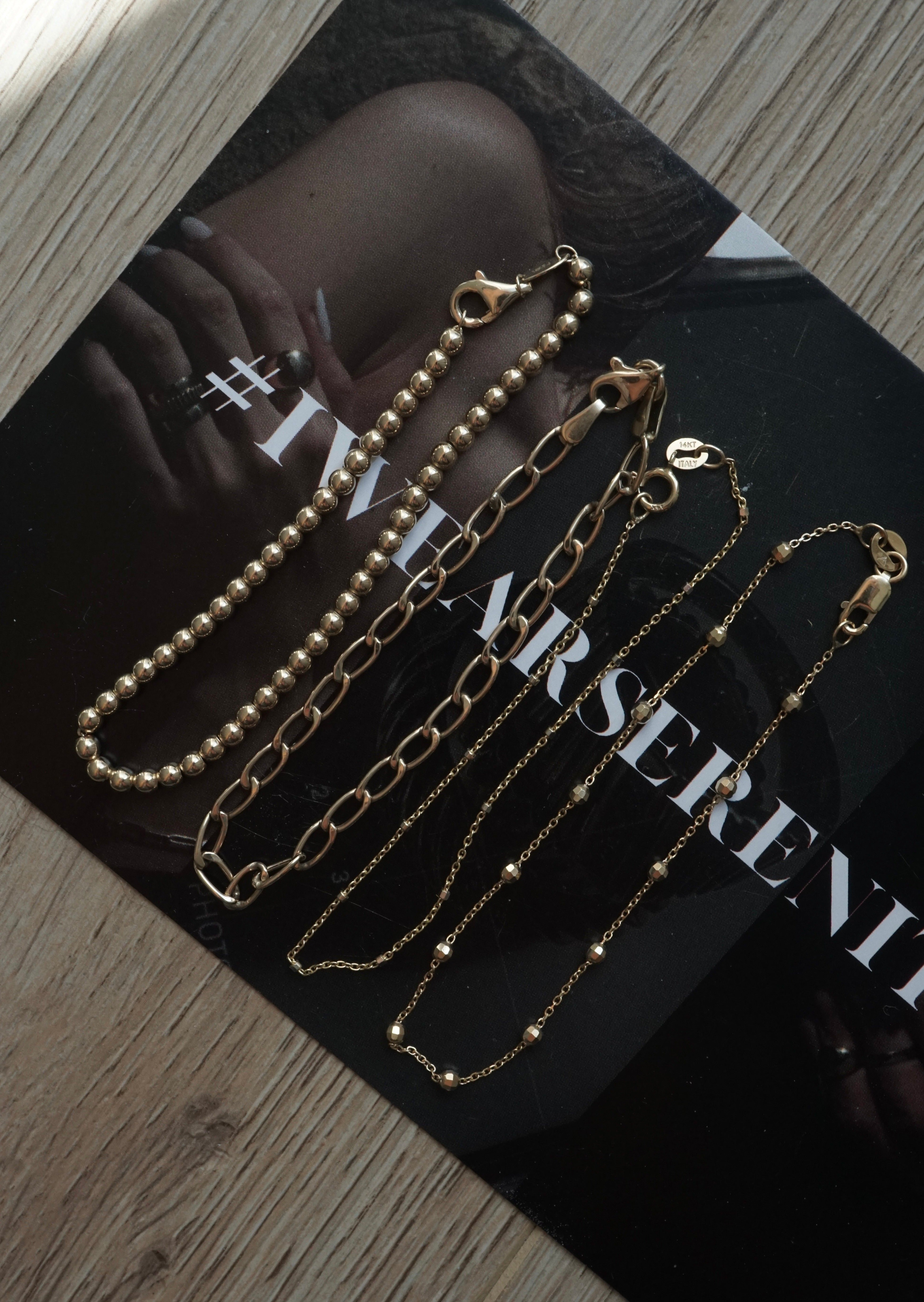 14k Gold Dazzle Bracelet – Serenity Jewelry LA