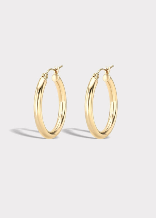 10k Gold Classic Tube Hoops