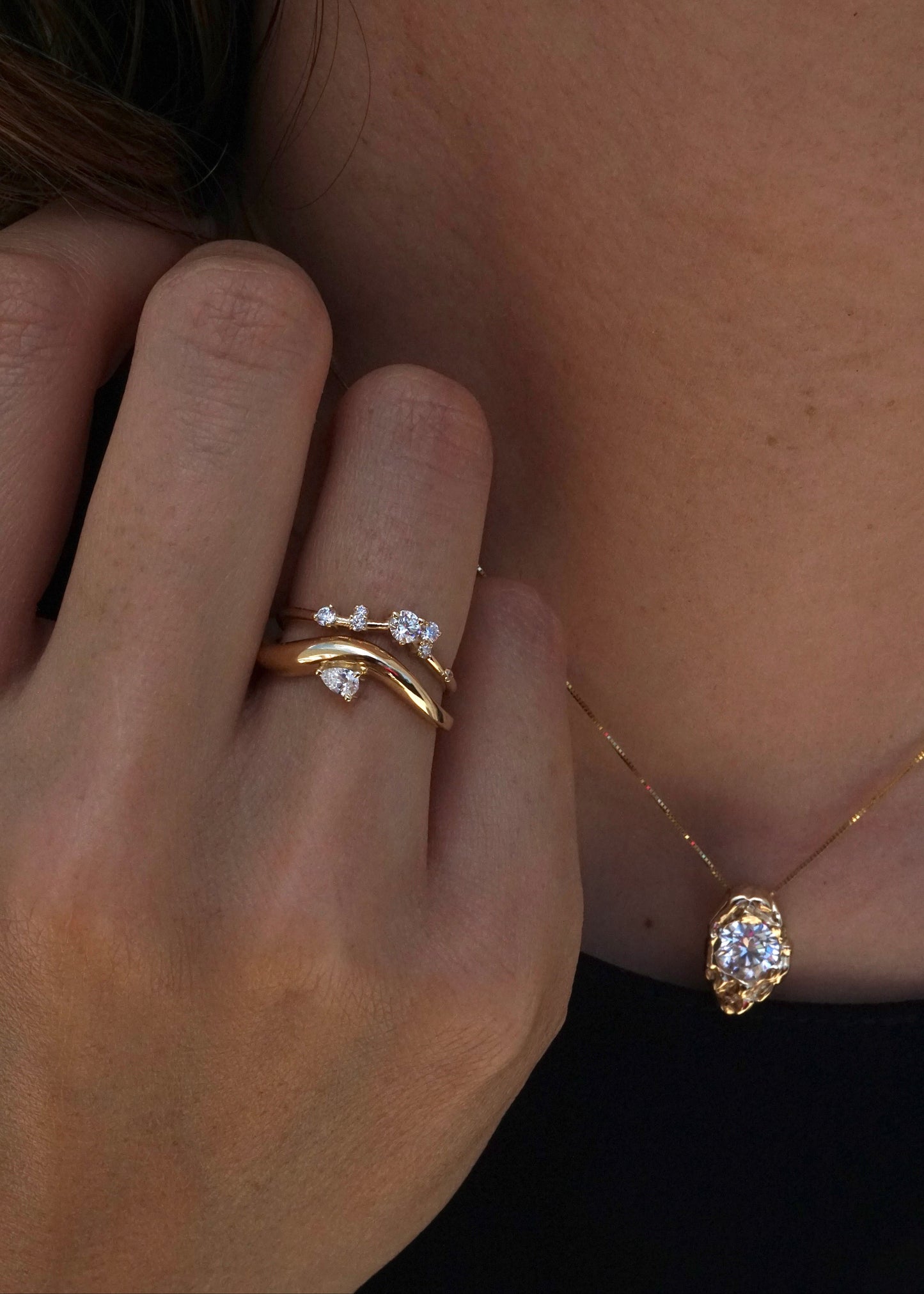 14k Gold Astra Diamond Ring