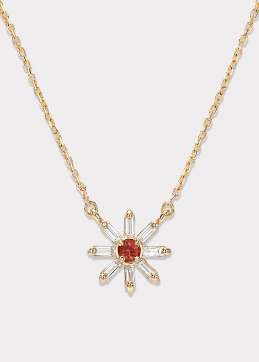 14k Gold Serenity Daisy Necklace