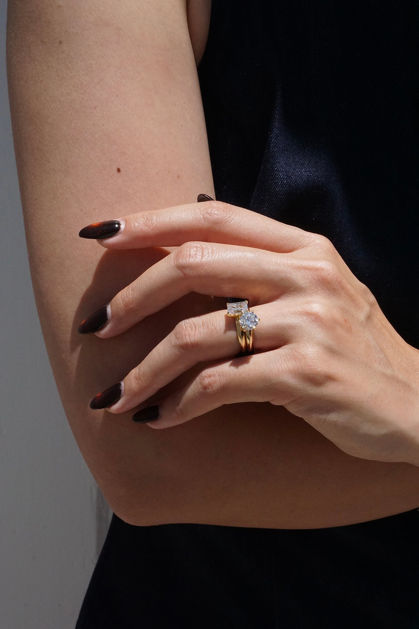 The Rin Solitaire (Emerald Cut)