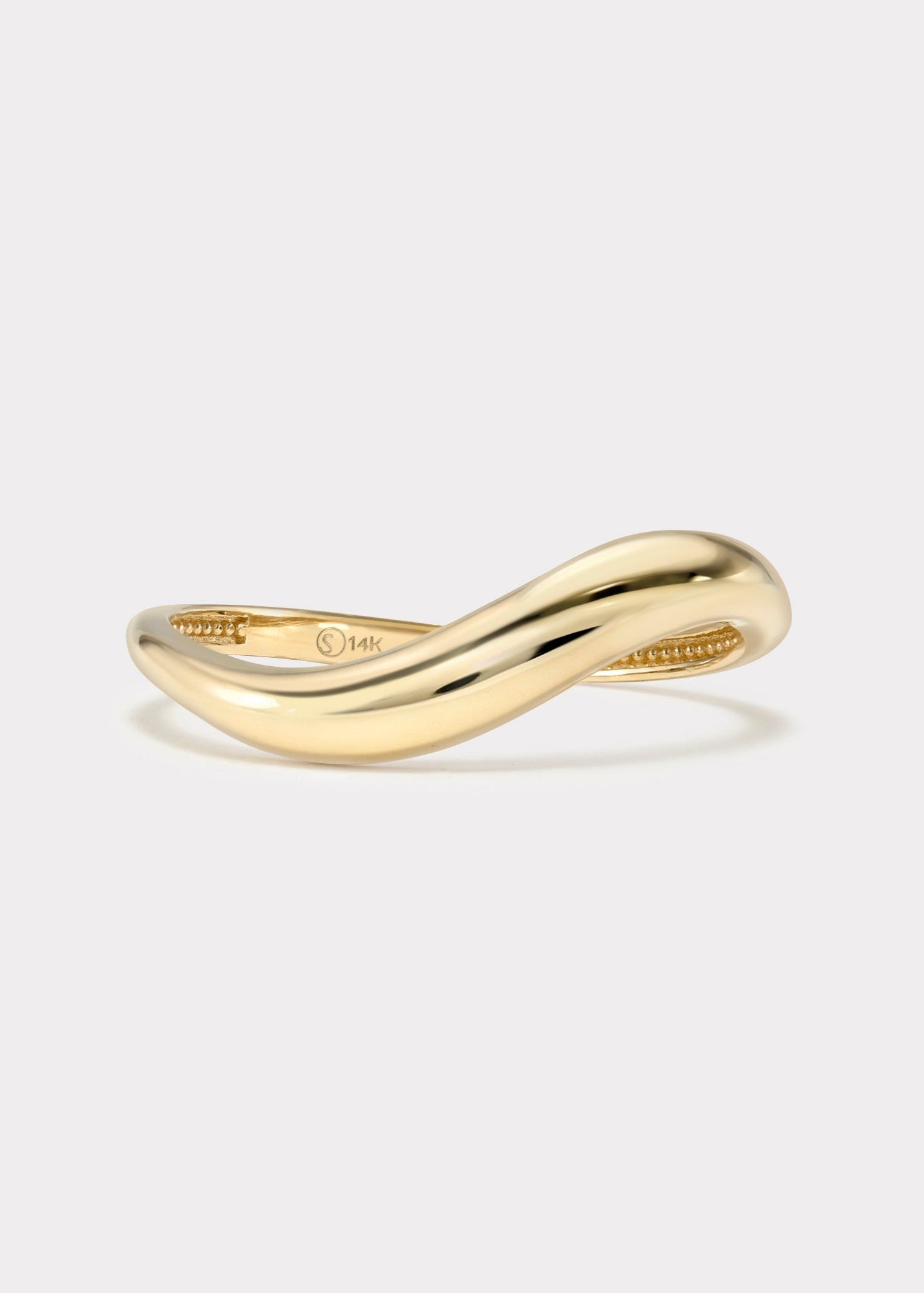 14k Gold Puffy-Wavy Ring
