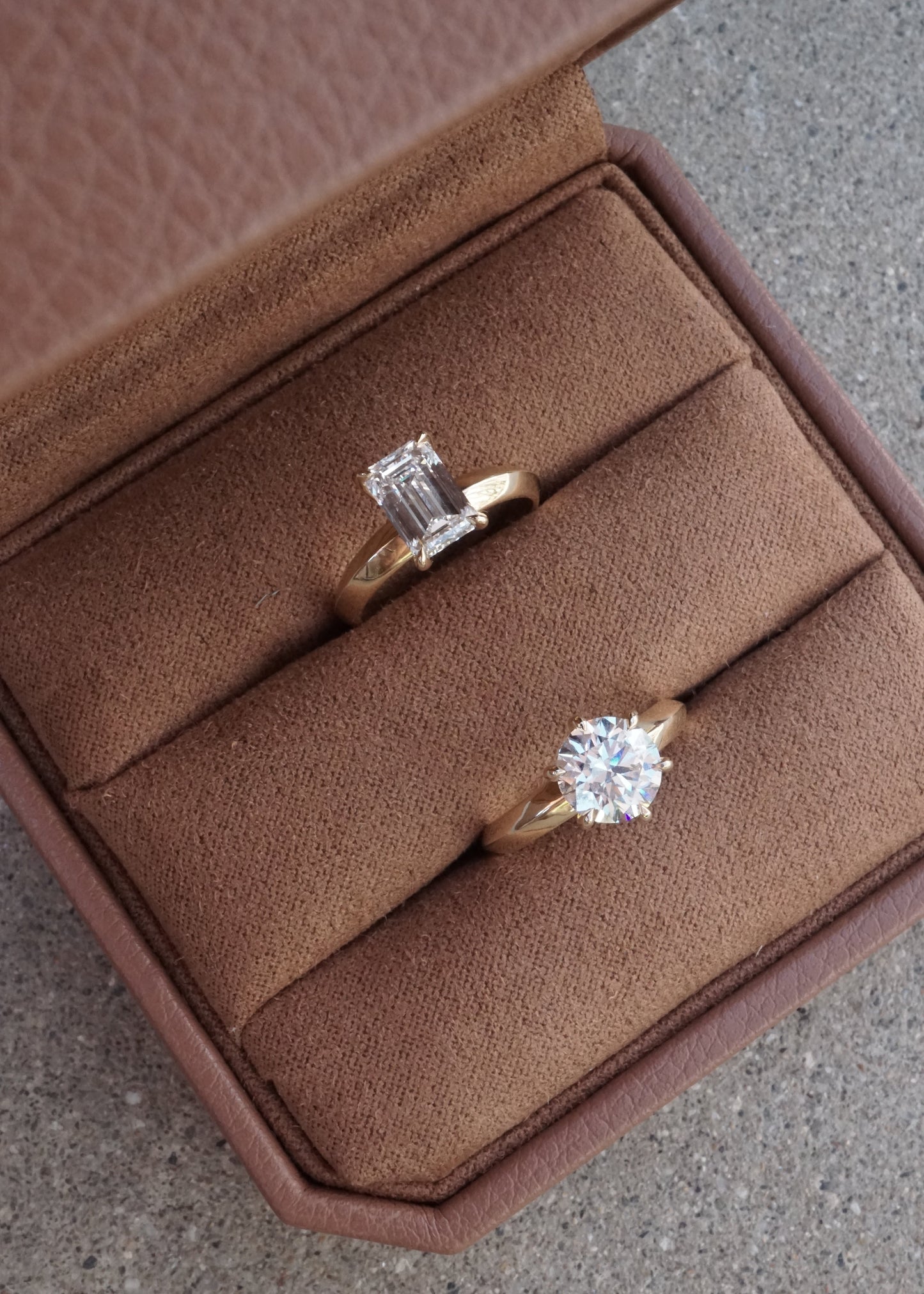The Rin Solitaire (Emerald Cut)