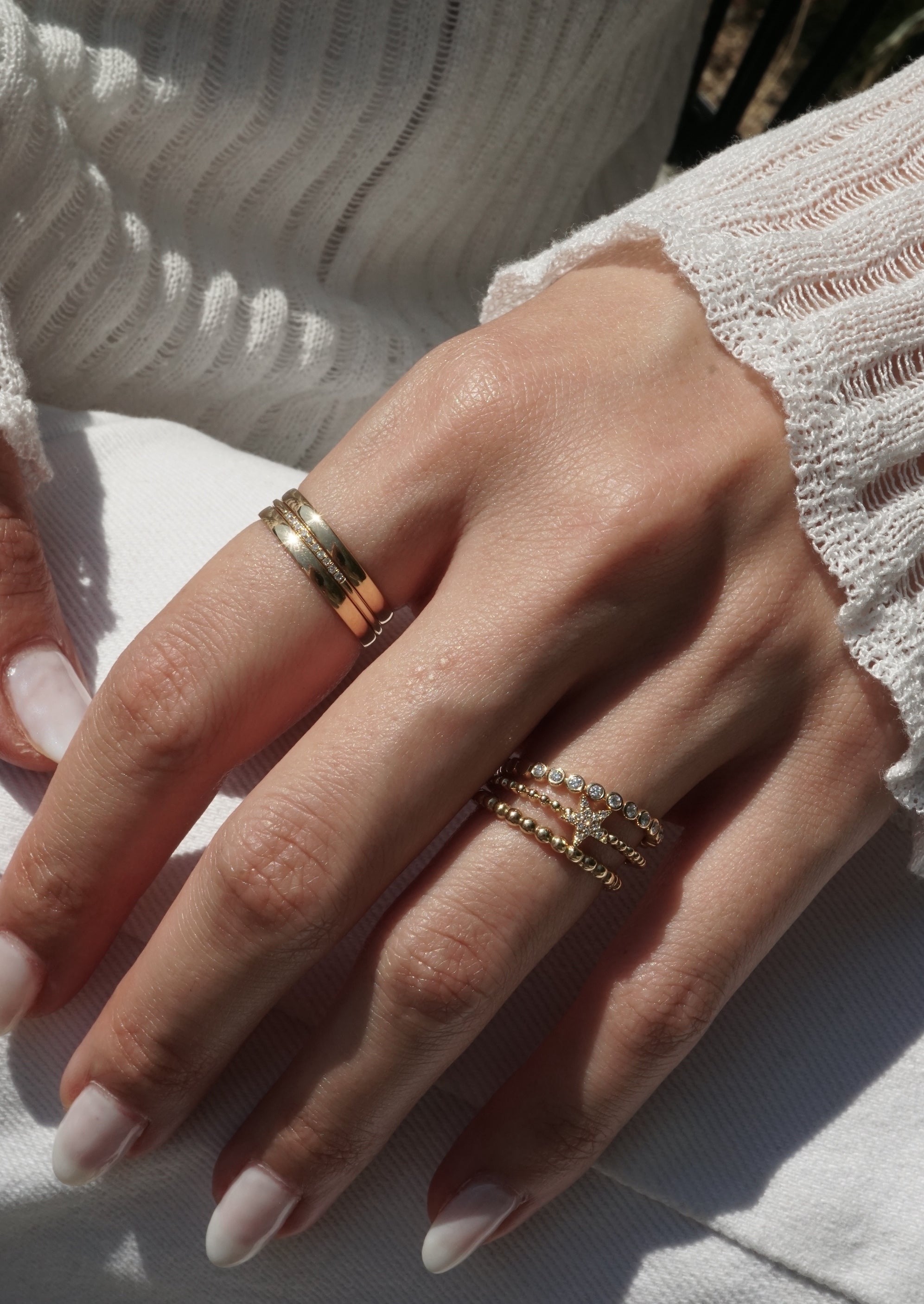 14K 18K Solid Gold Thin Band 1mm Plain Wedding Engagement Ring Minimalist |  eBay