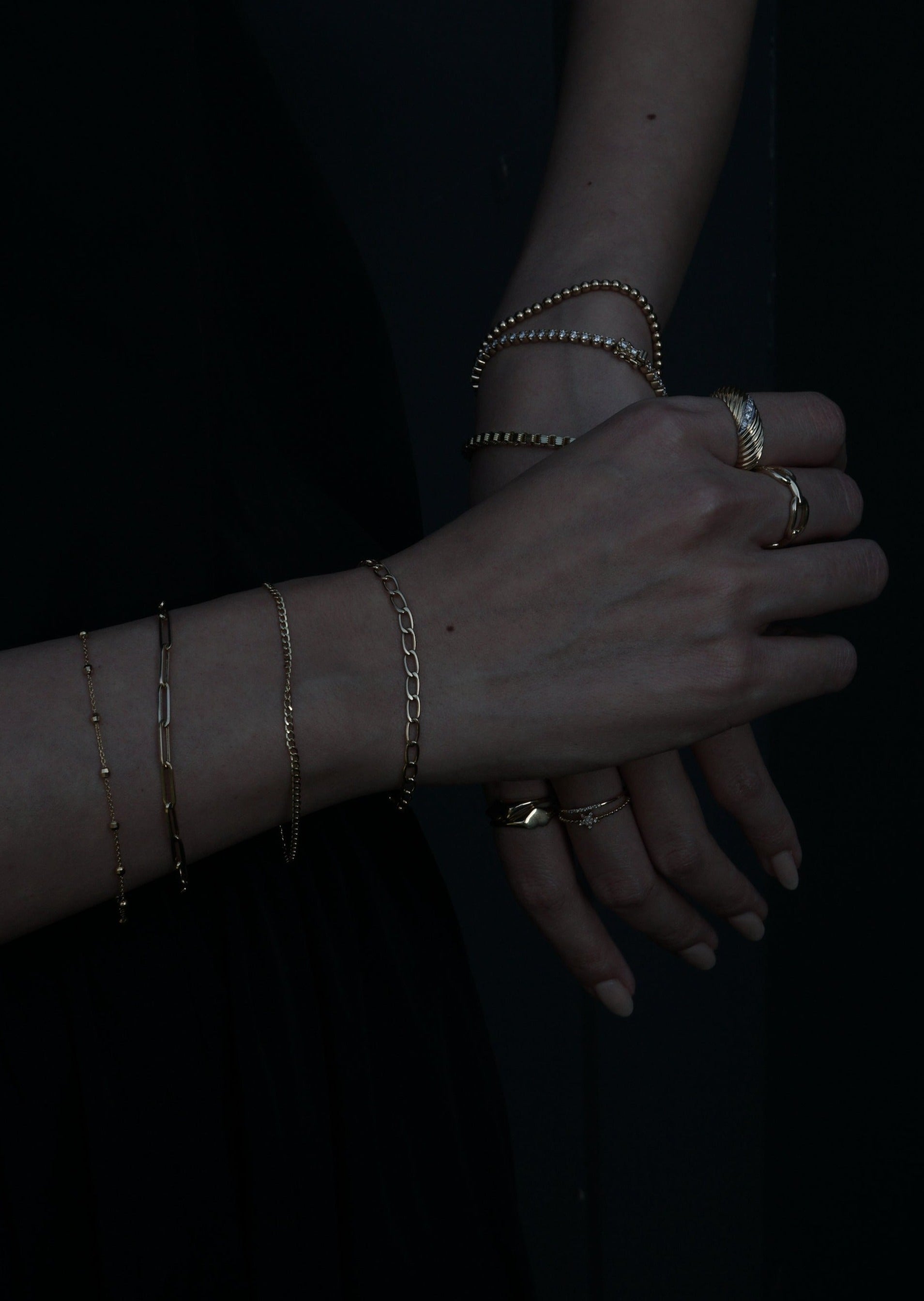 14k Gold Dazzle Bracelet – Serenity Jewelry LA
