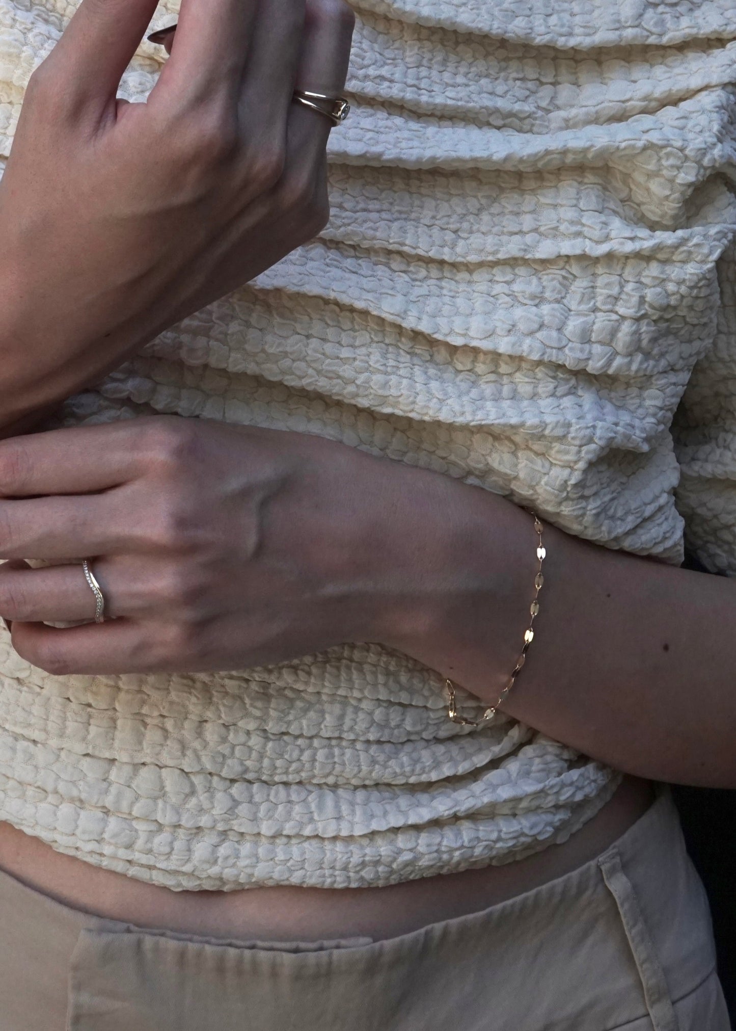 14k Gold Thicker Twinkle Bracelet