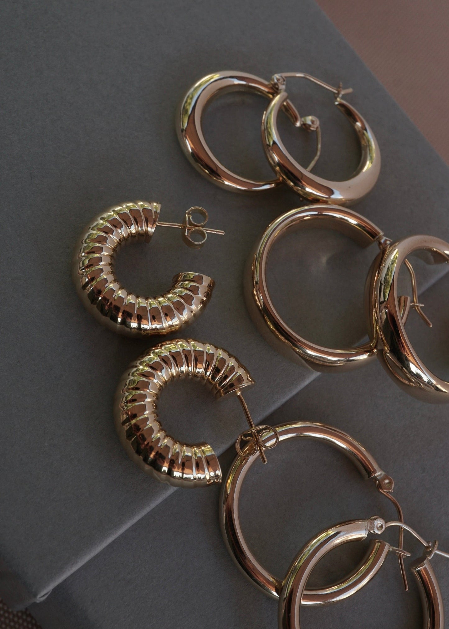 14k Gold Cobra Cuff Hoops