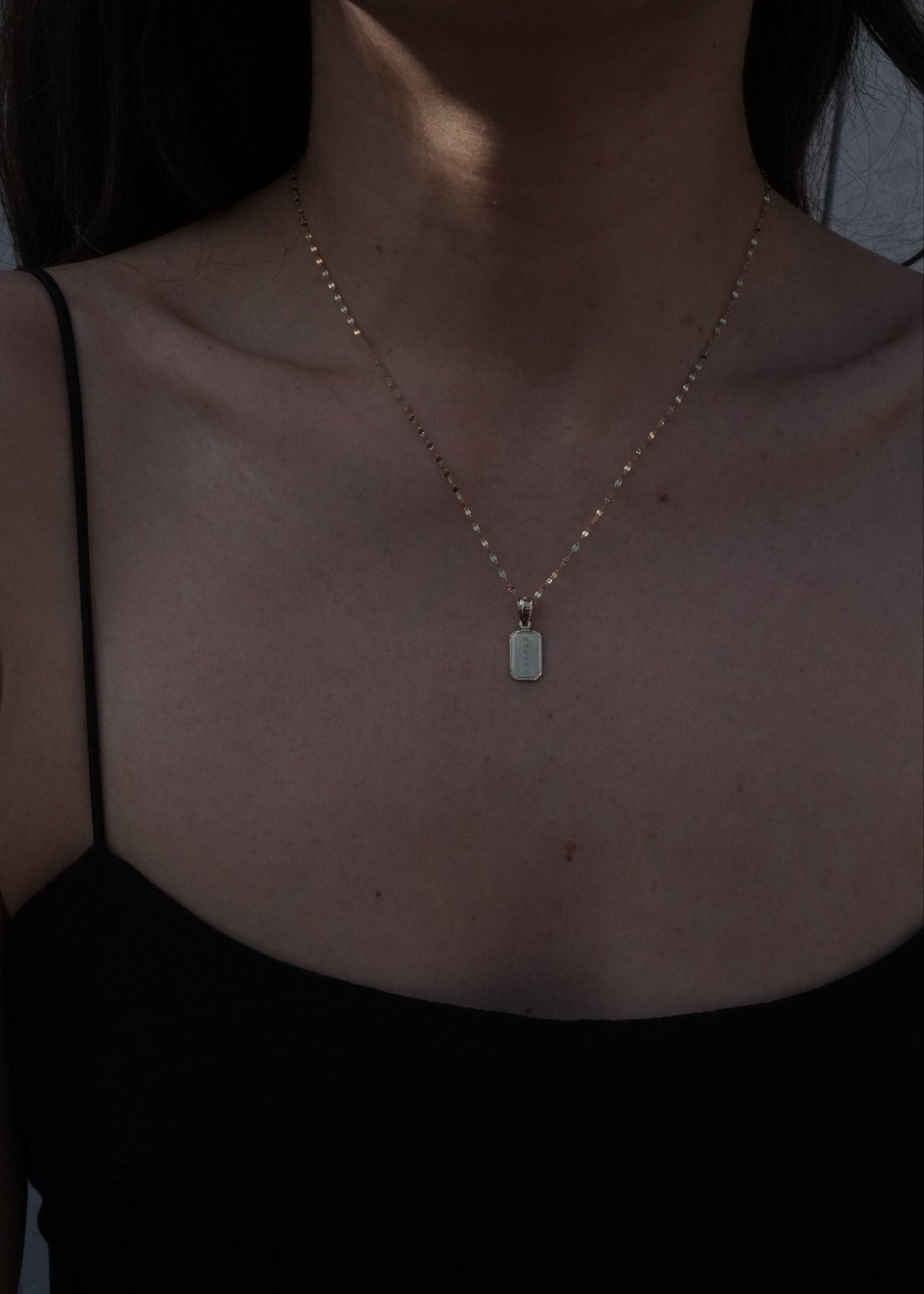 14k Gold Reflection Necklace