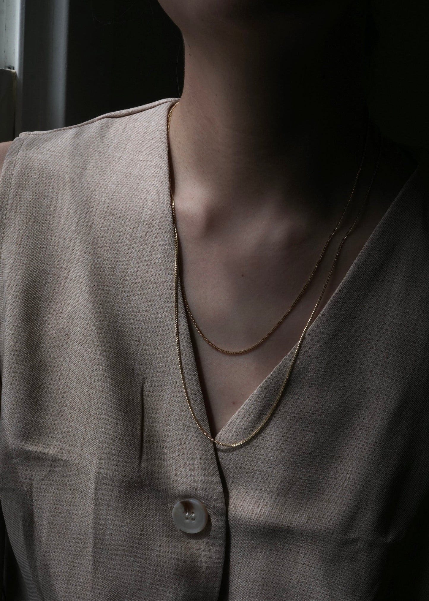 14k Gold Skinny Cuban Chain