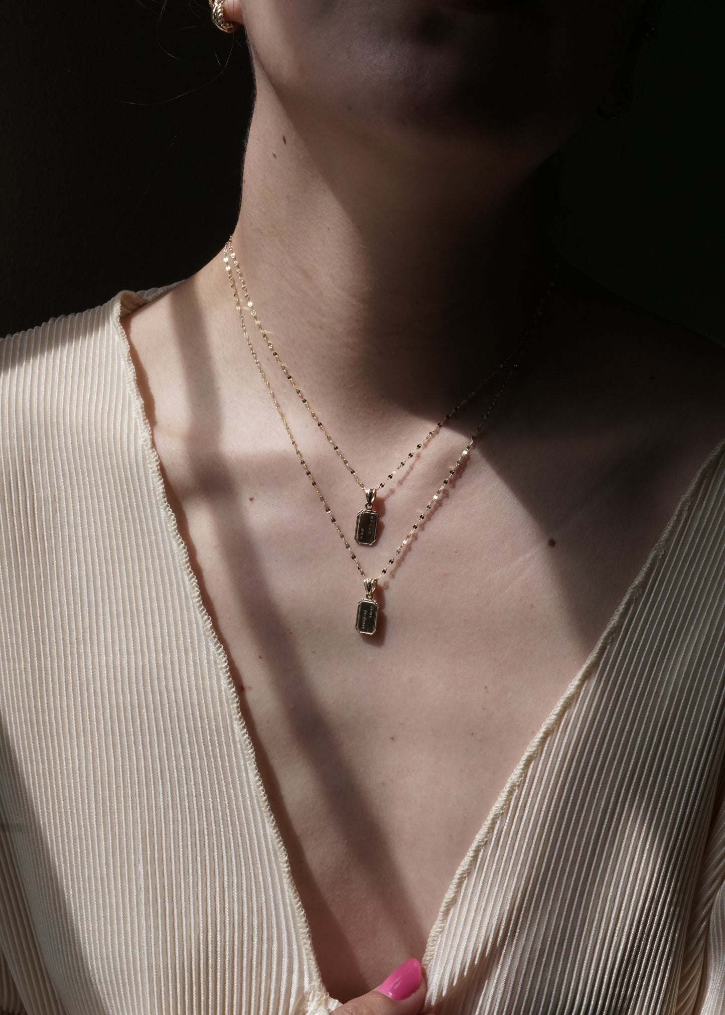 14k Gold Reflection Necklace