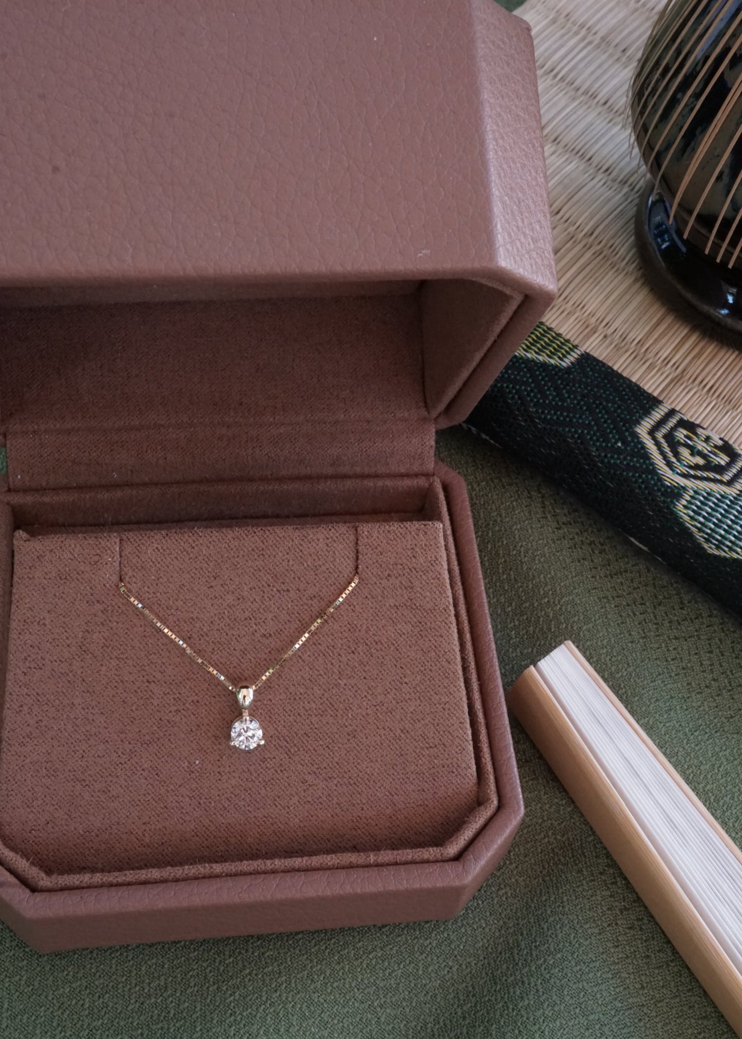14k Luna Drop Necklace