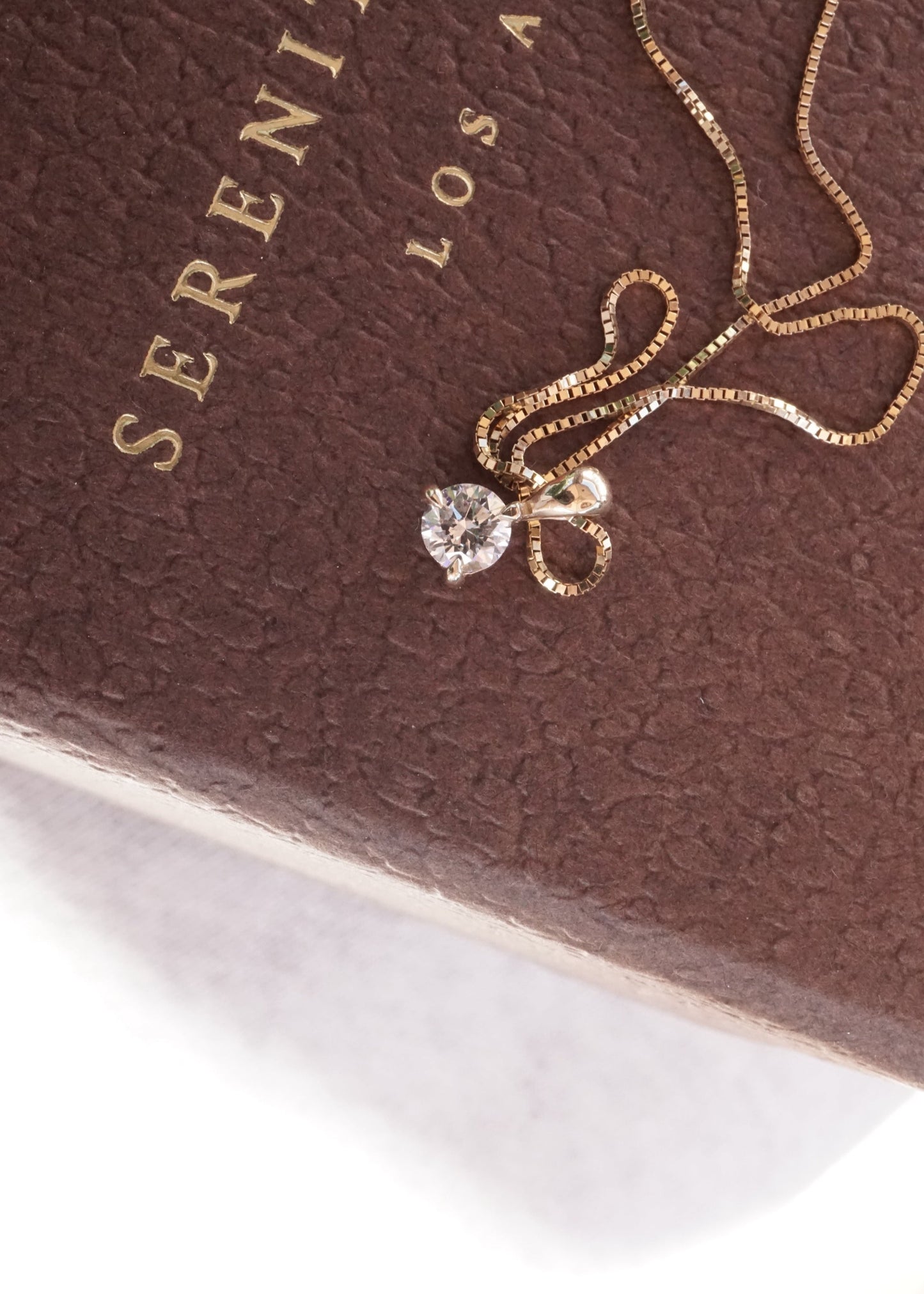 14k Luna Drop Necklace