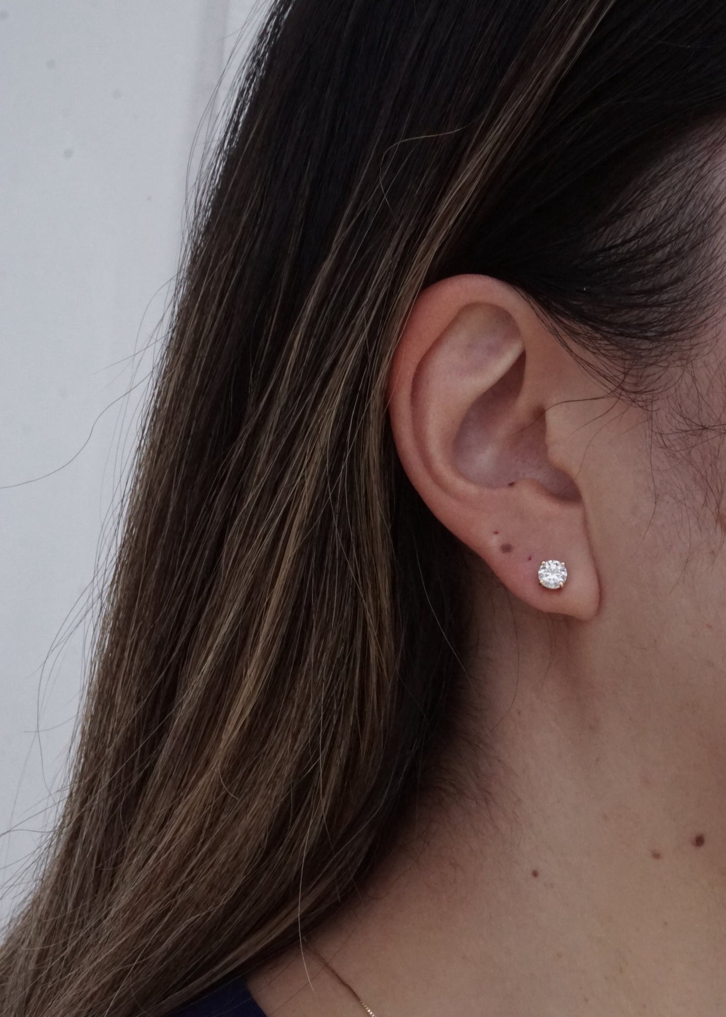 14k Gold Lab-grown Diamond Studs