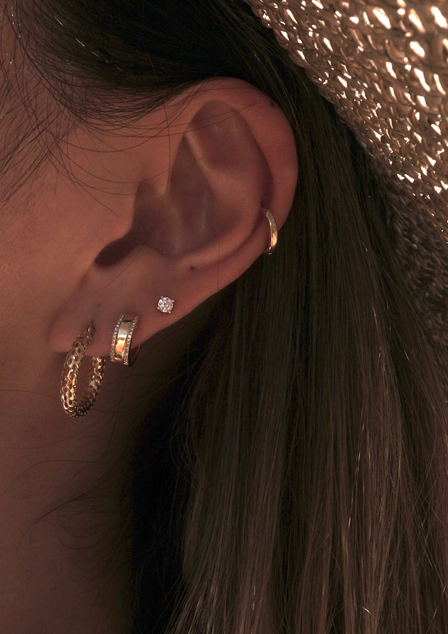 14k Gold Baby Huggies