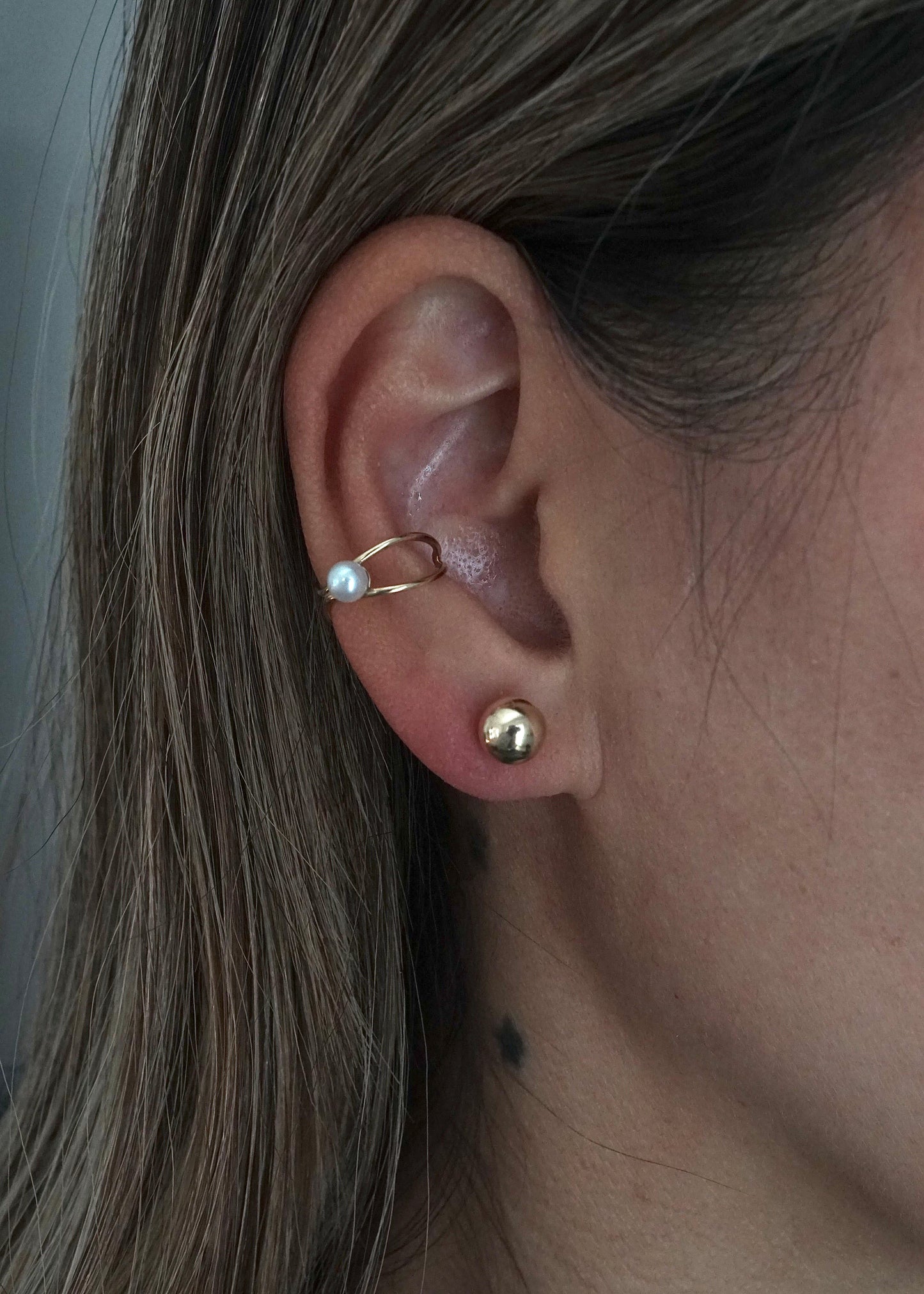 14k Gold MIYABI Pearl Ear Cuff