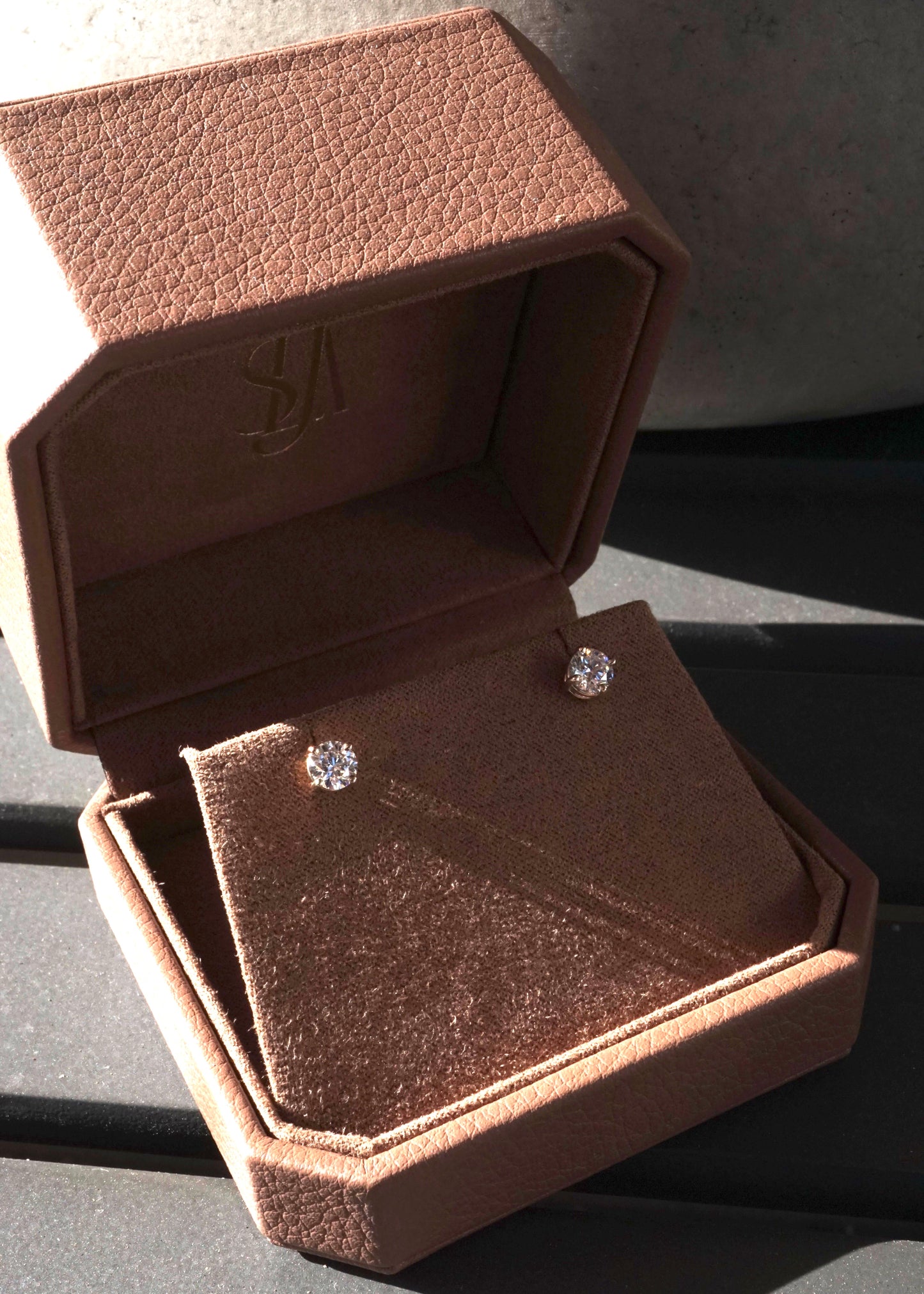 14k Gold Lab-grown Diamond Studs