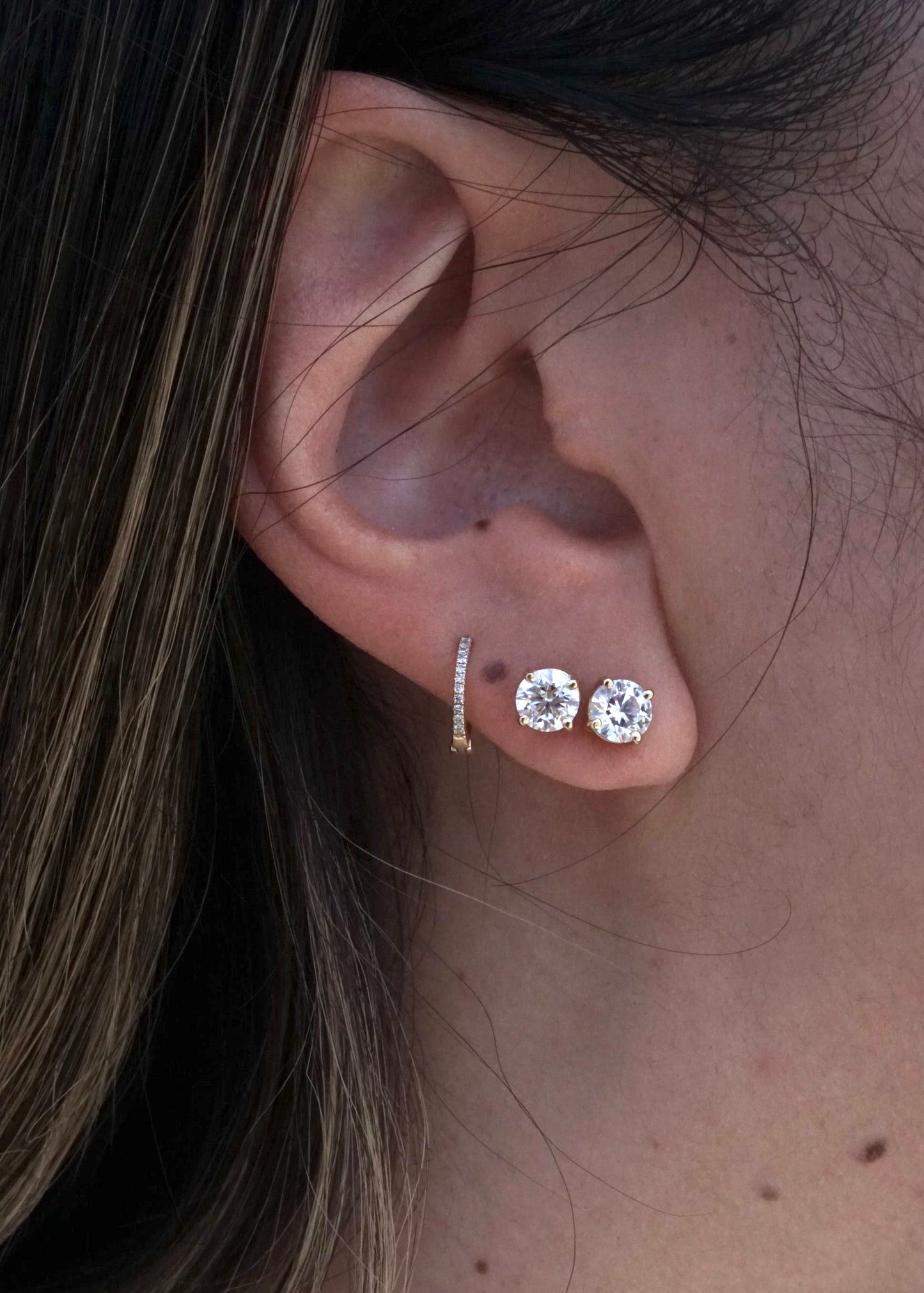 14k Gold Lab-grown Diamond Studs