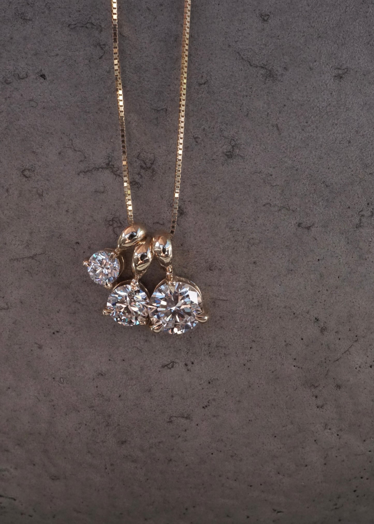 14k Luna Drop Necklace