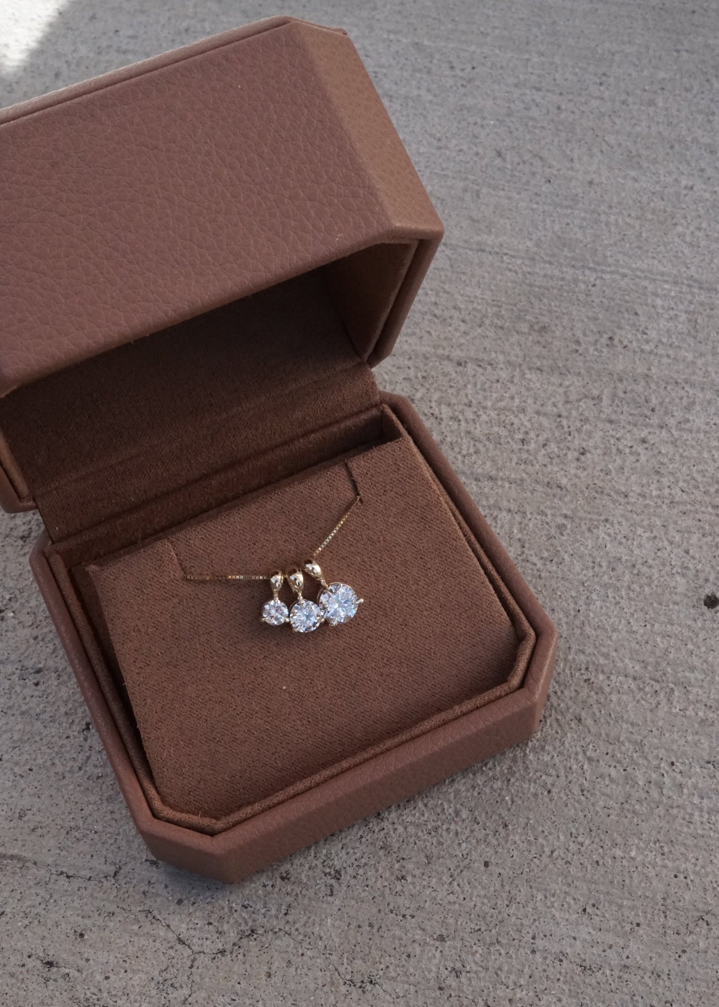 14k Luna Drop Necklace