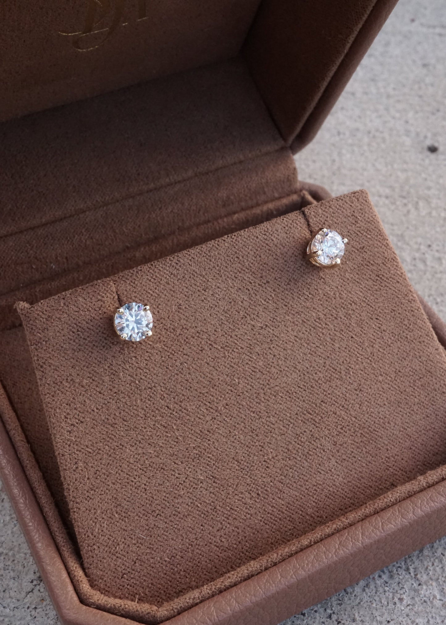 14k Gold Lab-grown Diamond Studs