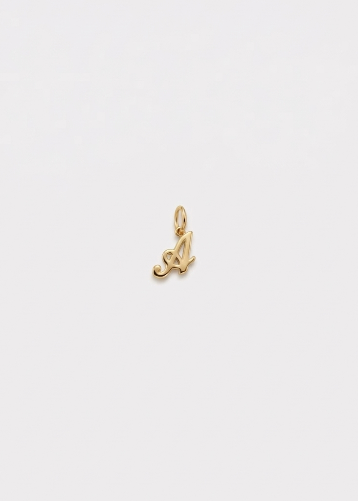 14k Gold Mini Initial Top (Charm)