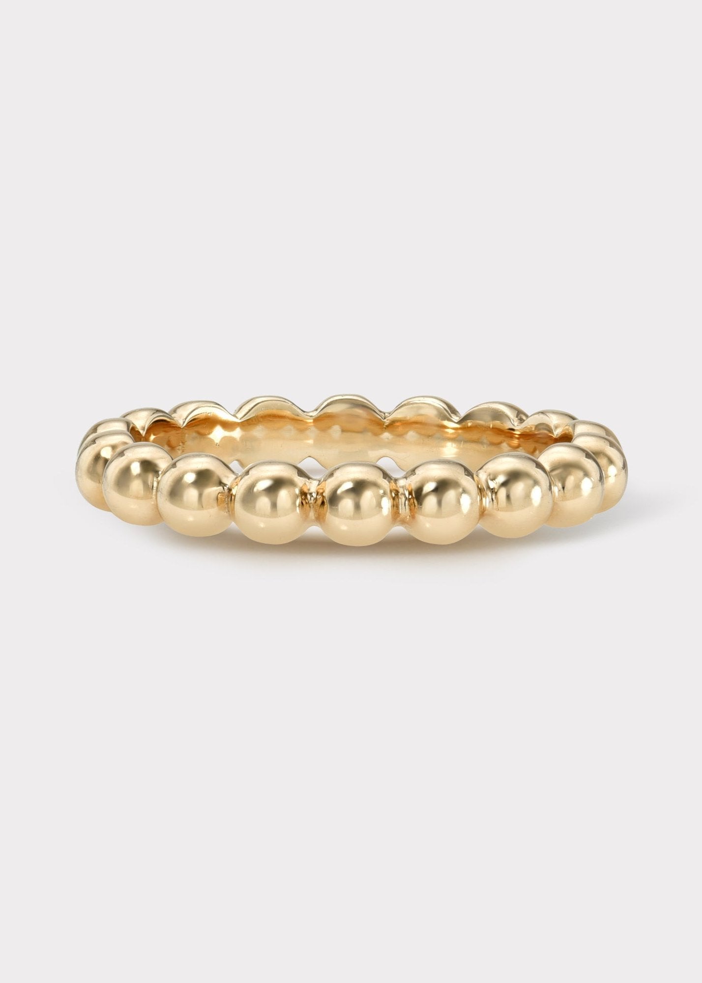 14k Gold Bigger Beads Eternity Band