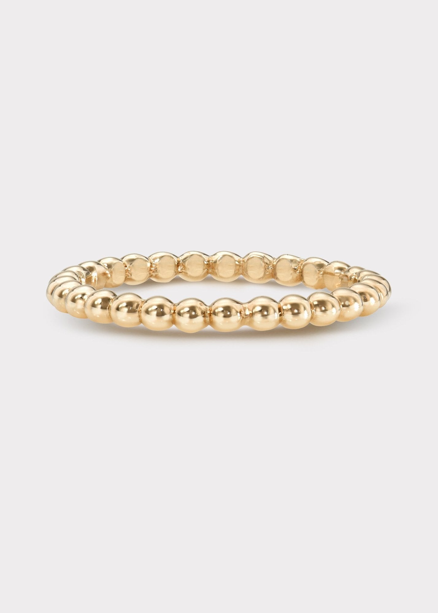 14k Gold Beads Eternity Band