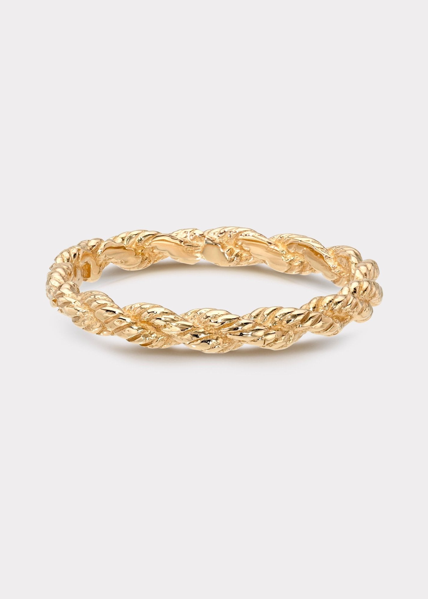 14k Gold Vintage Rope Ring