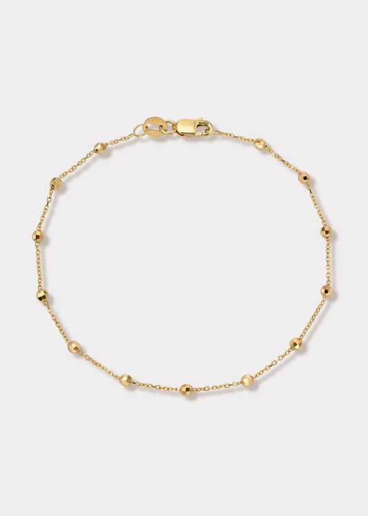 14k Gold Disco Bracelet