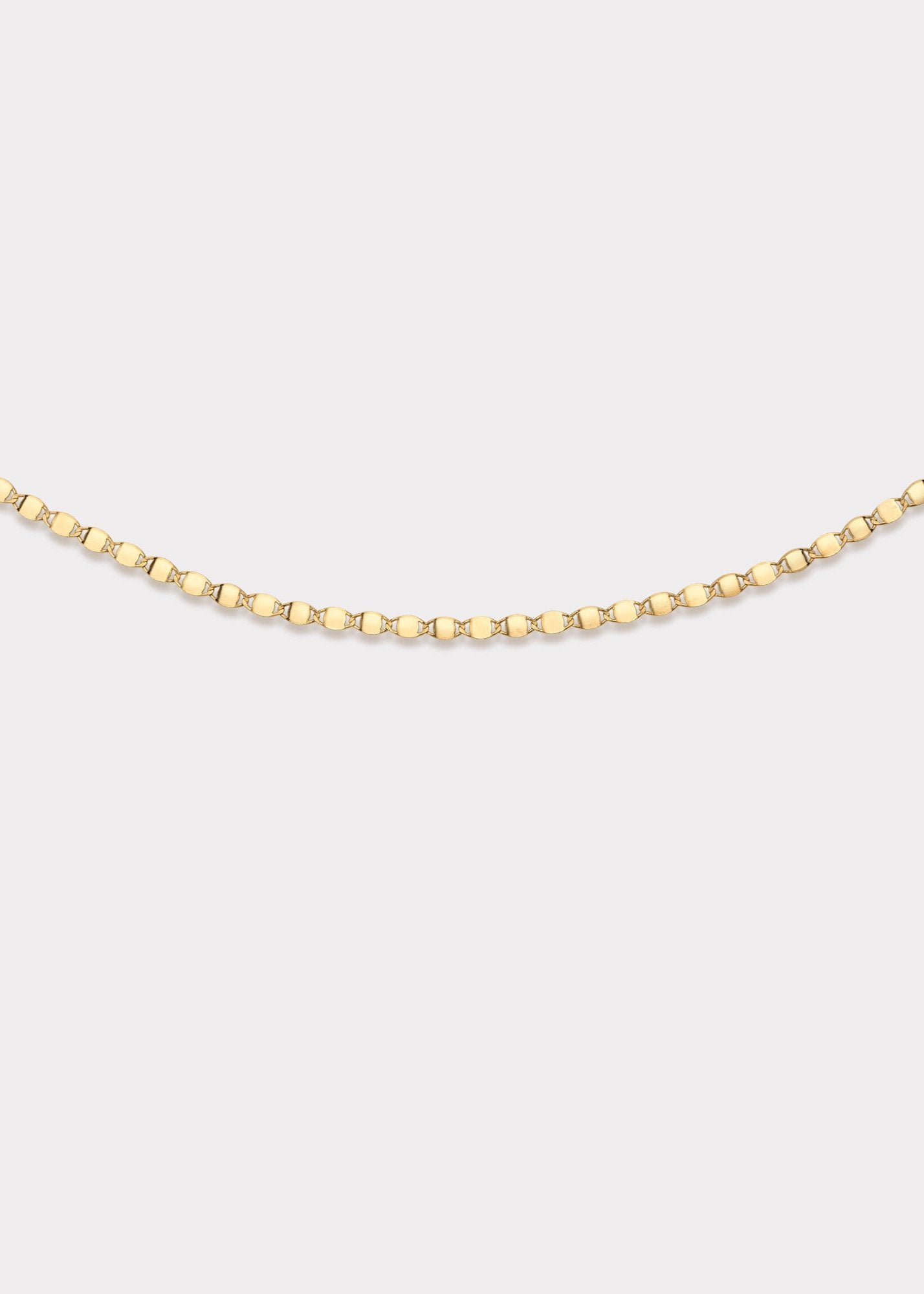 14k Gold Light Mirror Chain