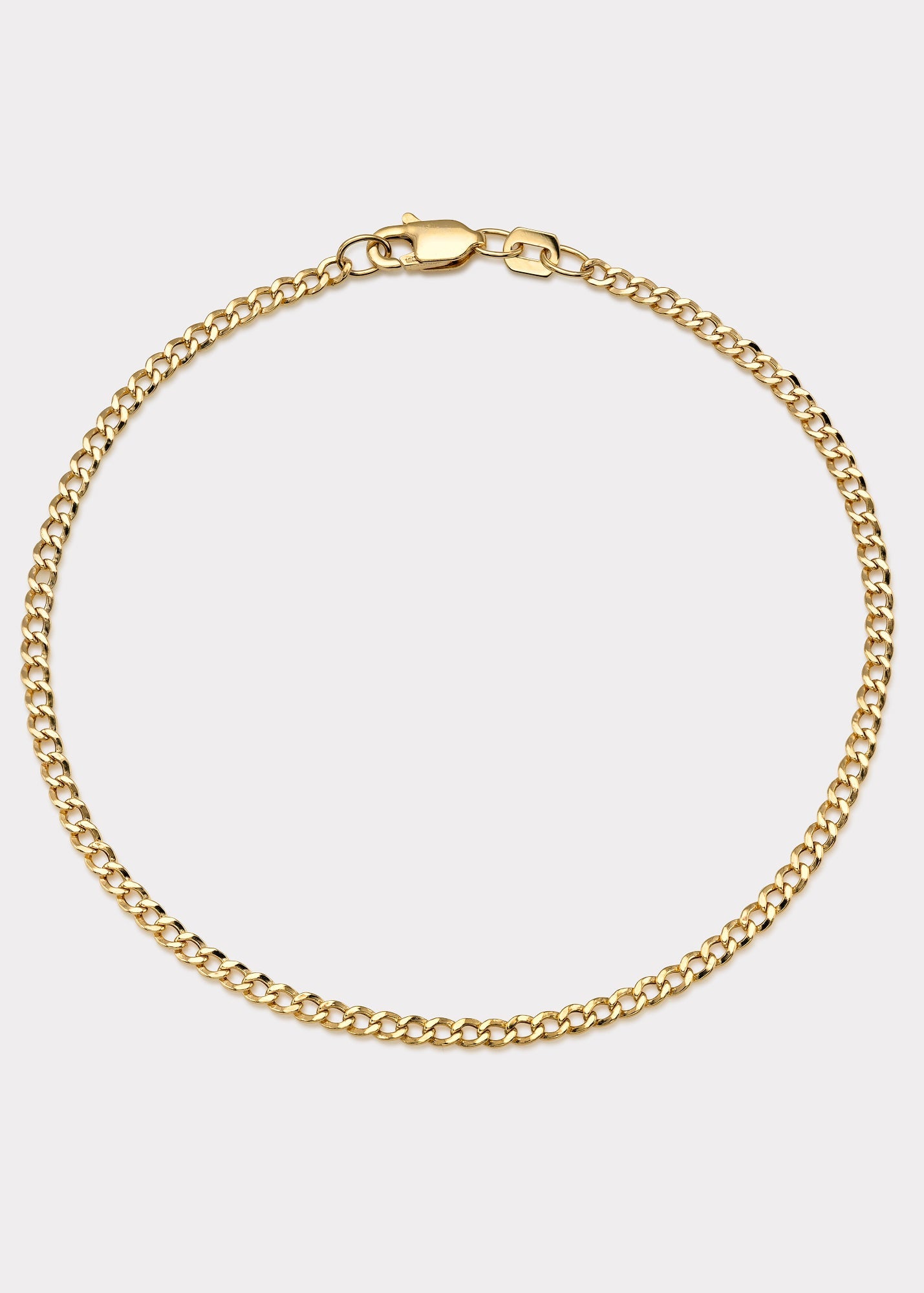 10k Gold Curb Chain Anklet