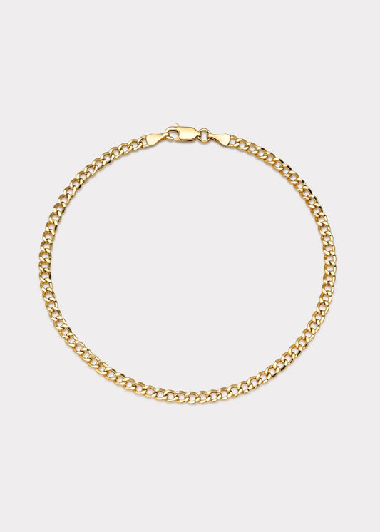 10k Gold Curb Bracelet