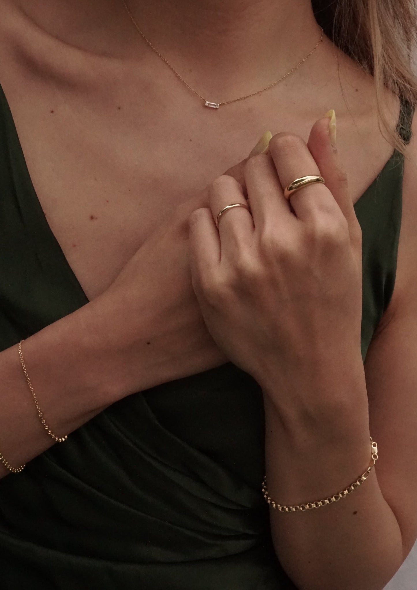 14k Gold Classic Domed Ring