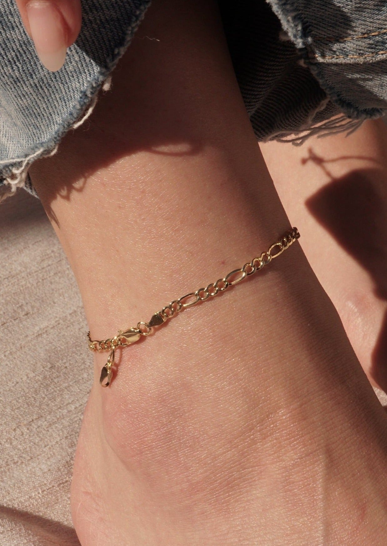 10k gold deals anklet