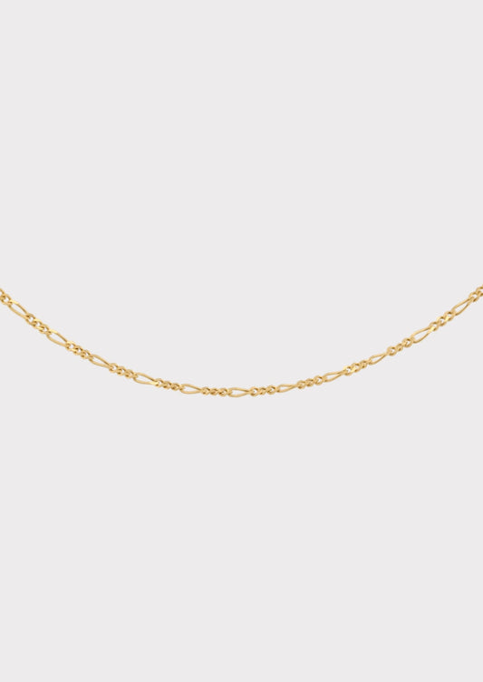 14k Gold Super Skinny Figaro Chain