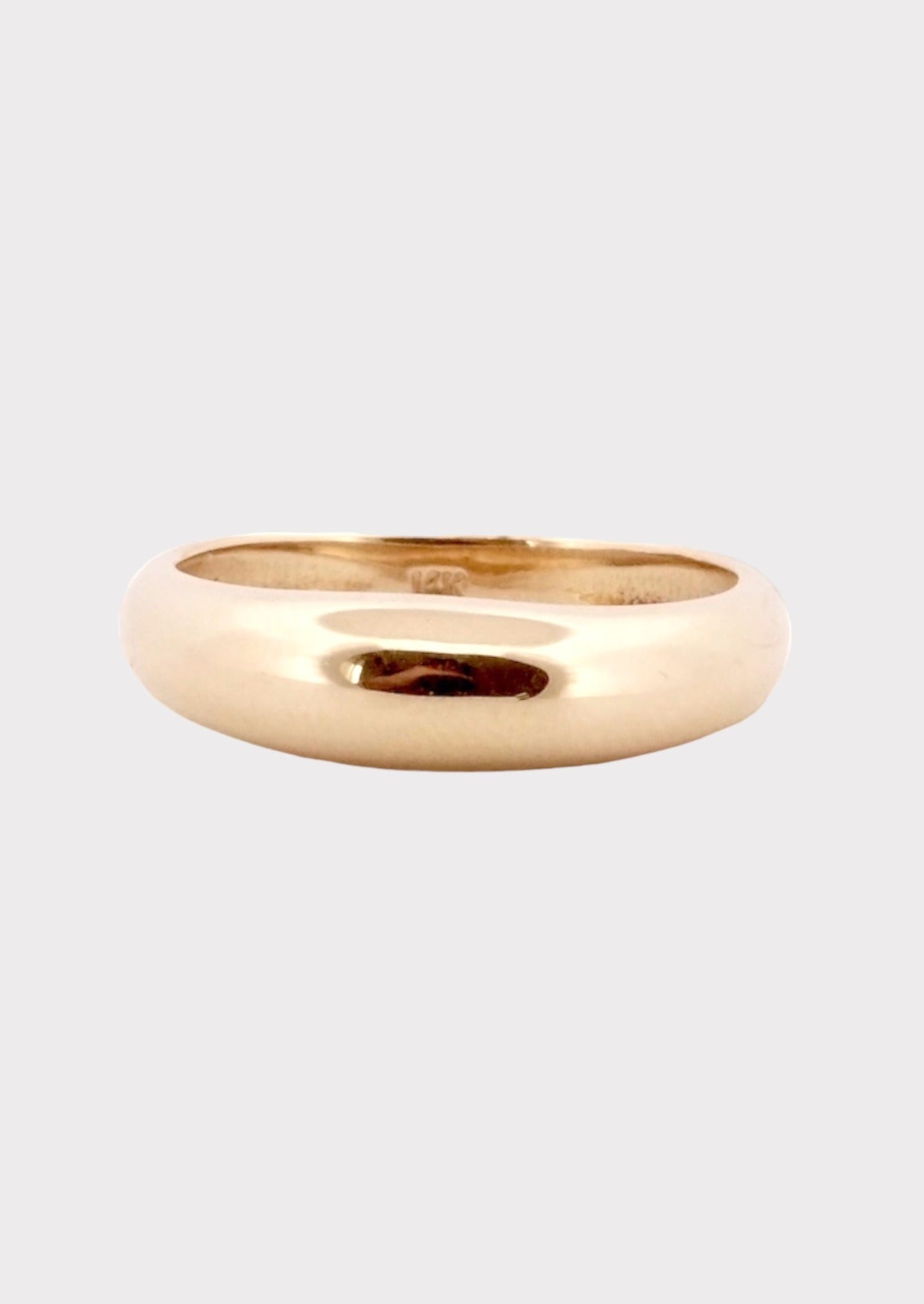 14k Gold Classic Domed Ring