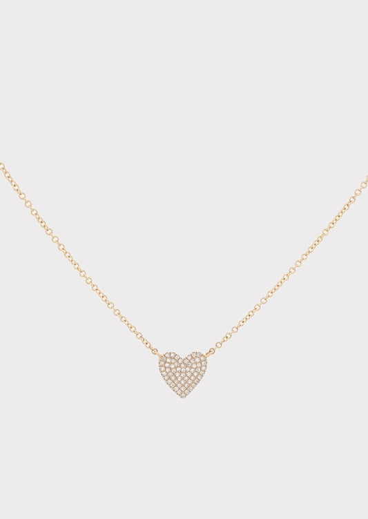 14k Diamond Heart  Necklace